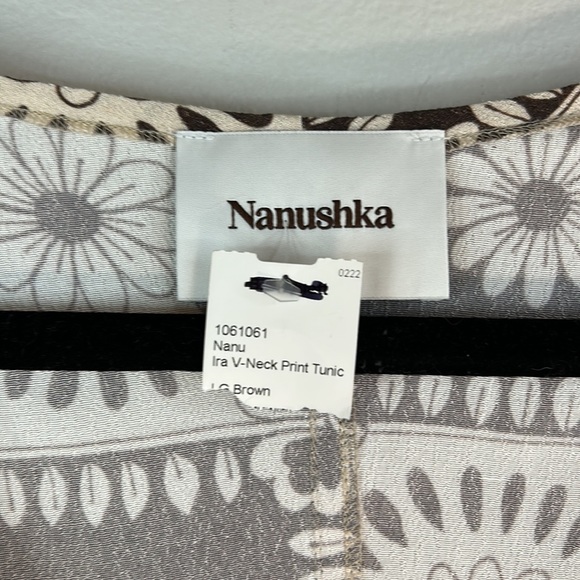 Nanushka V-Neck Floral Allover Floral Printed Shirt Retro Flower Power Styled - Picture 5 of 15